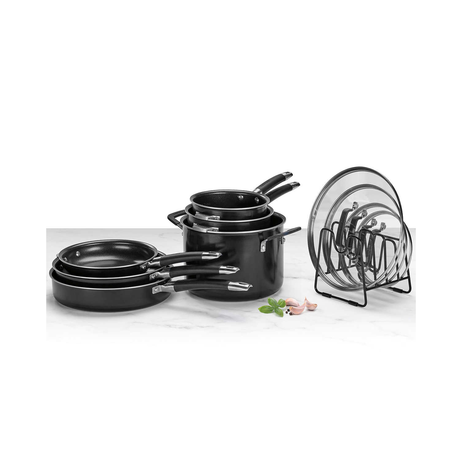 Cuisinart Non-Stick Nesting Cookware Set, 11-pieces
