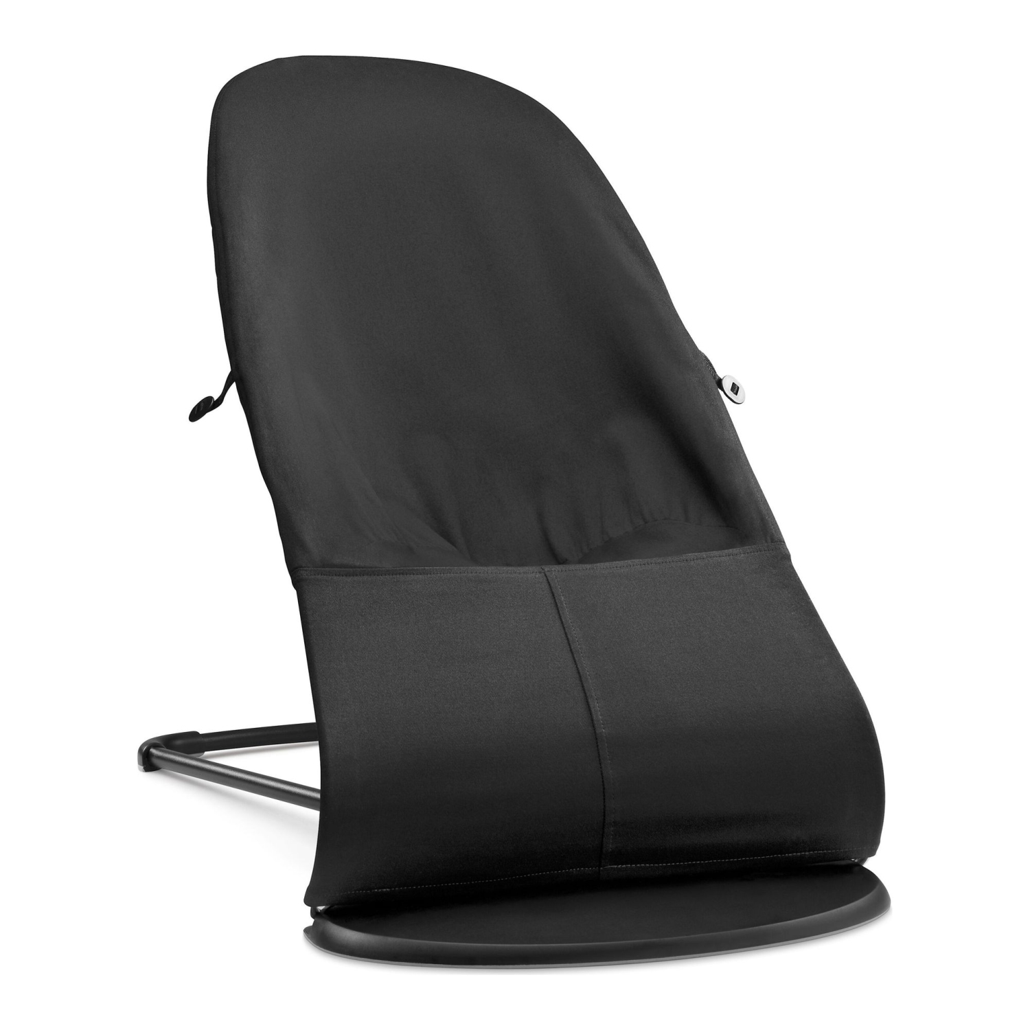 BabyBjorn Bouncer Balance in Soft Woven Fabric - Black/Dark Grey on Black Frame