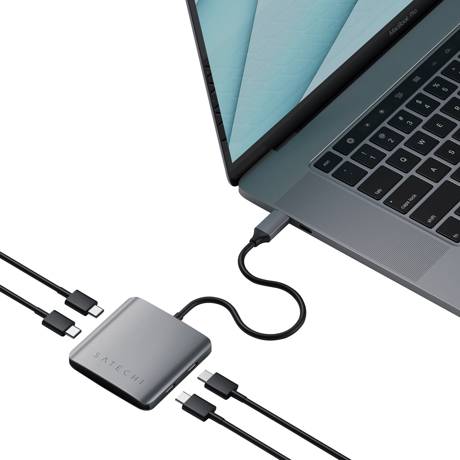 Satechi 4-Port USB-C Hub - Space Grey
