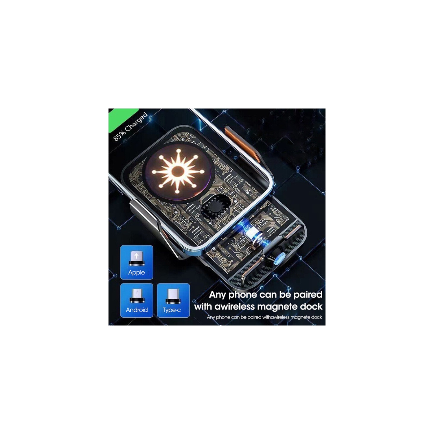 WEKOME Magnetic Wireless Car Charger(Holder)