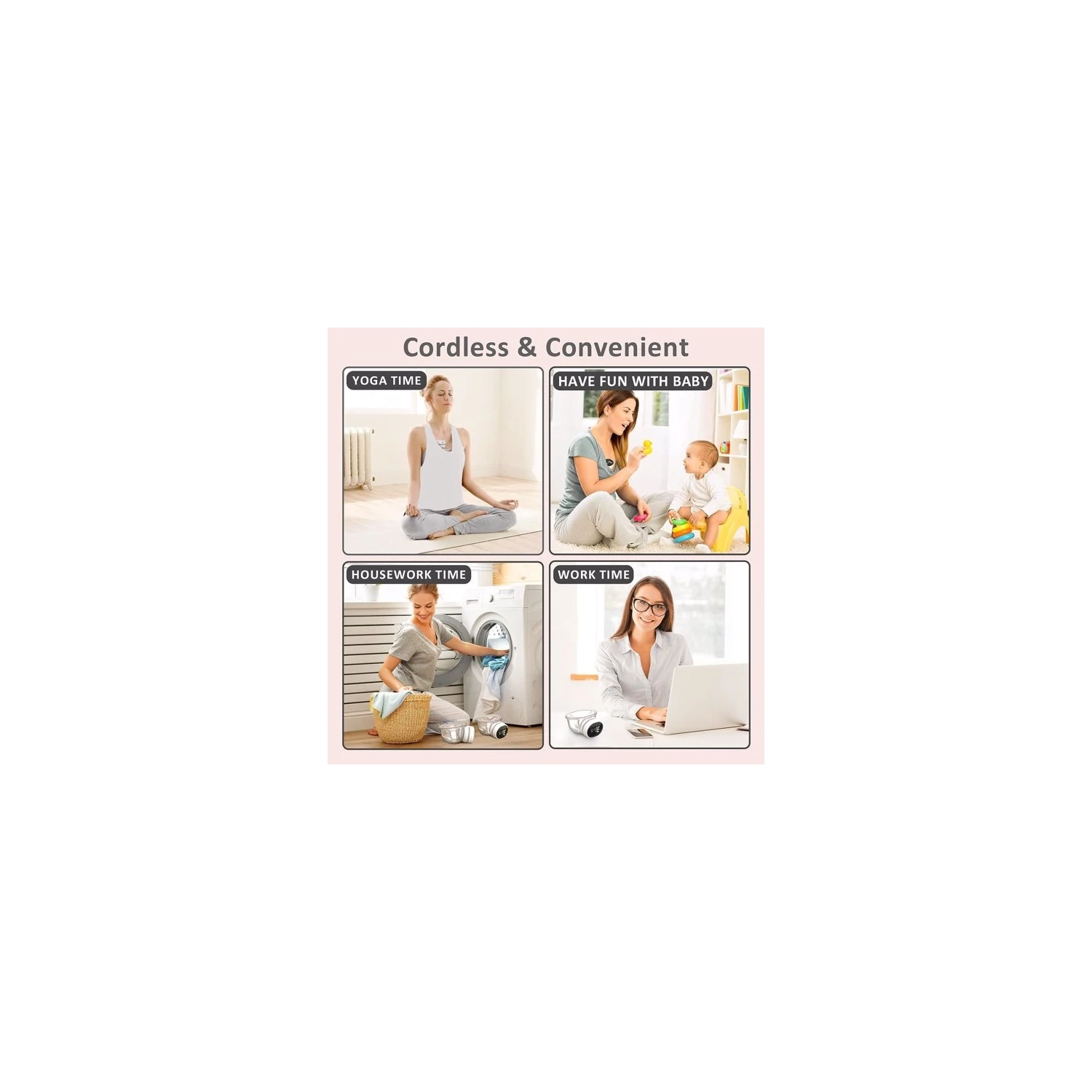 Hands Free Wearable Electric Breast Pump