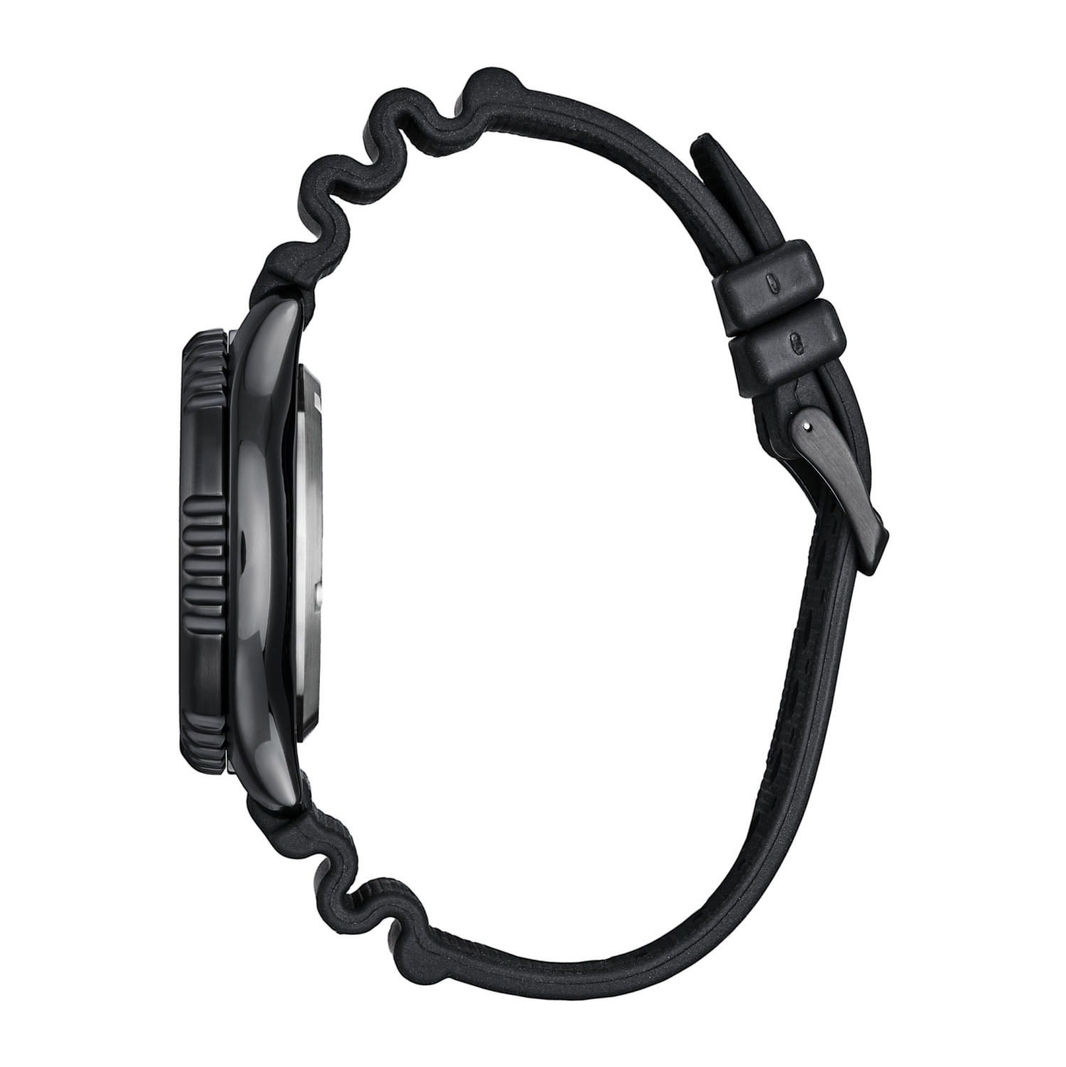 Montre automatique Promaster Dive pour hommes de Citizen 44 mm boîtier inox noir bracelet polyuréthane noir avec cadran bleu