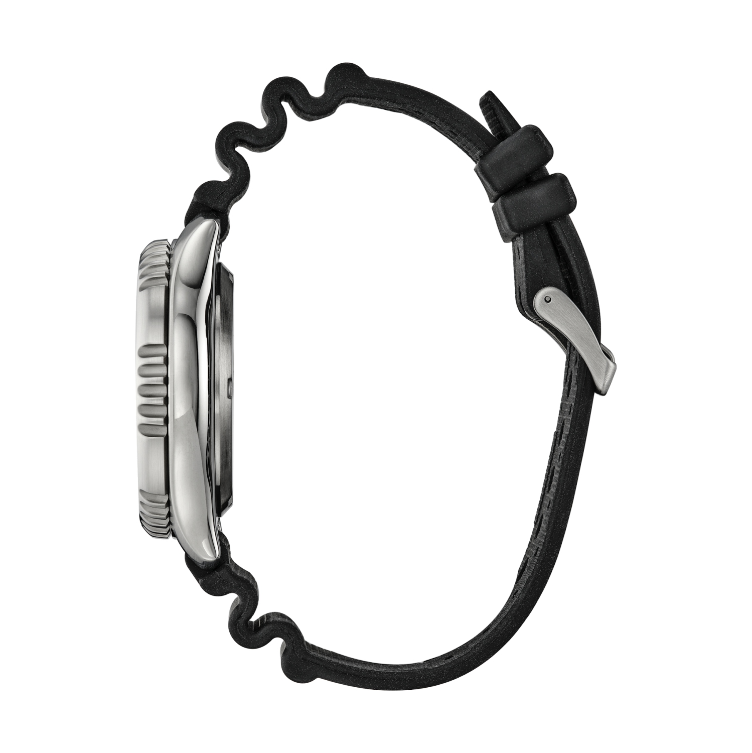 Citizen Mens Promaster Dive Automatic Automatic Watch 44mm Silver-Tone Stainless Steel Case Black Polyurethane Strap with Black Dial