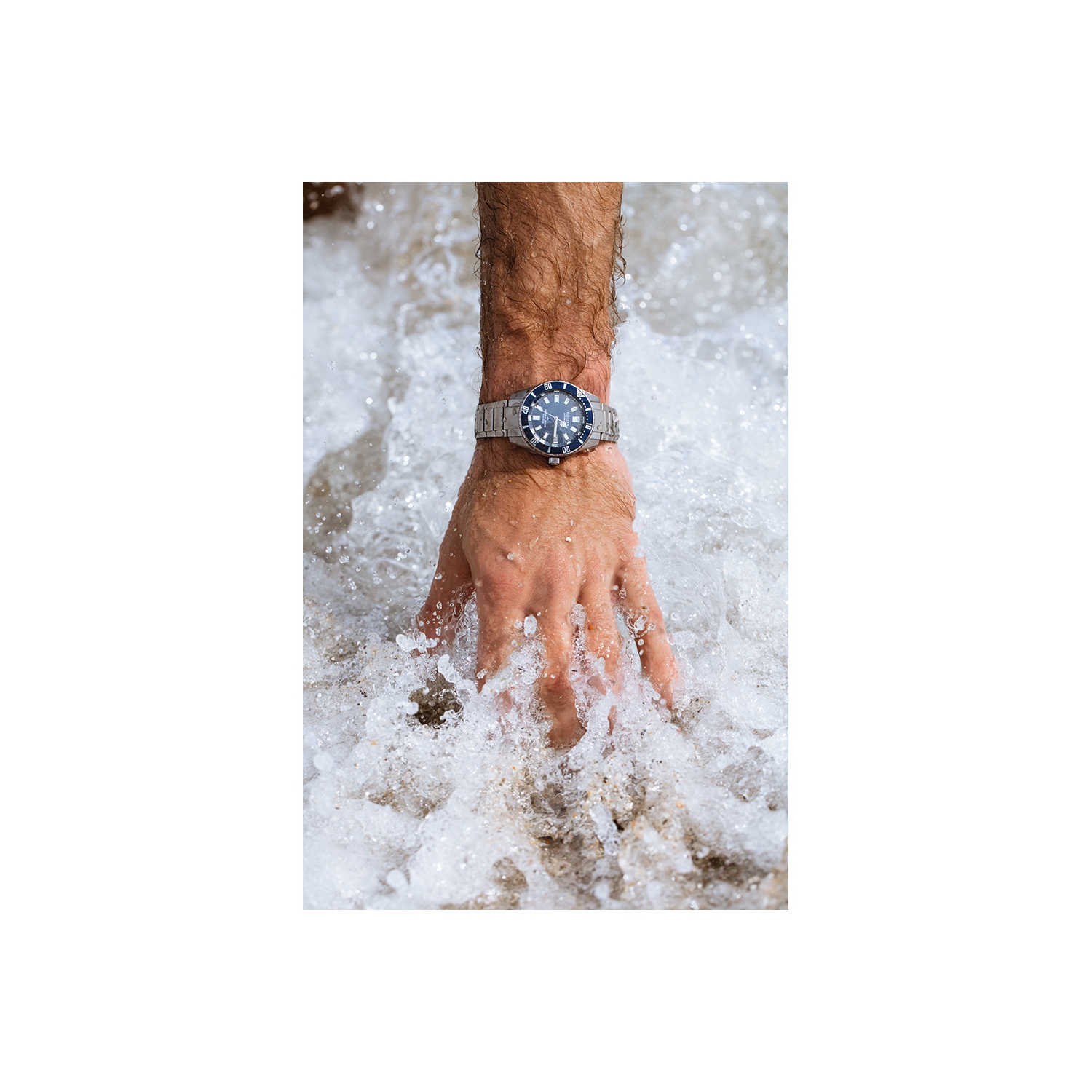 Citizen Mens Promaster Fujitsubo Automatic Watch 41mm Silver-Tone Super Titanium Case and Bracelet with Blue Dial