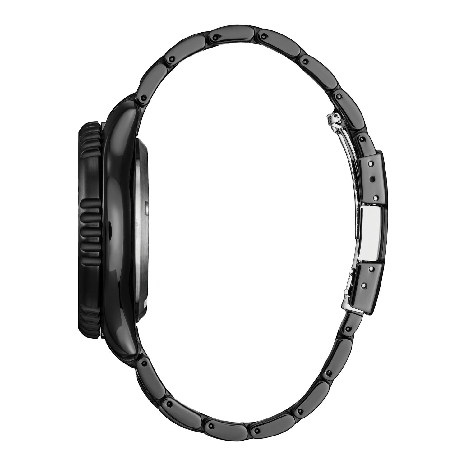 Montre automatique Promaster Dive pour hommes de Citizen 44&nbsp;mm avec boîtier et bracelet en inox noir et cadran jaune