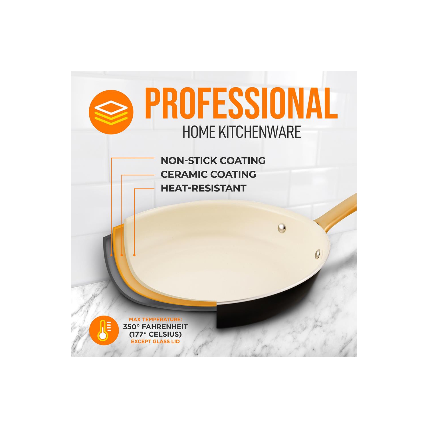 Petite poêle à frire de 8 po – poêle antiadhésive avec poignée en silicone, revêtement intérieur antiadhésif en céramique et revêtement en polyester