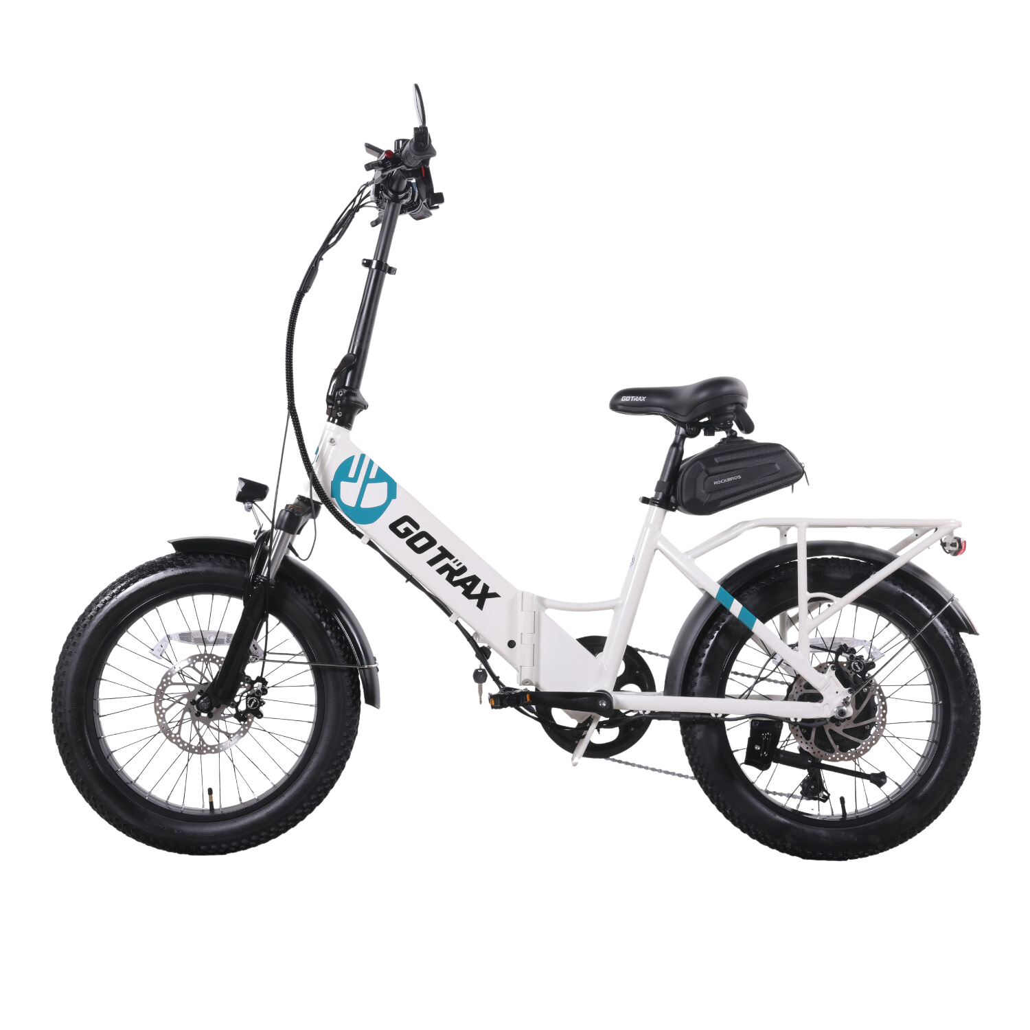Vélo électrique pliable F2V2 de GOTRAX pour adultes, vélo électrique 500&nbsp;W/48&nbsp;V 10,4&nbsp;Ah/32&nbsp;km/h/64&nbsp;km/vélo à gros pneus de