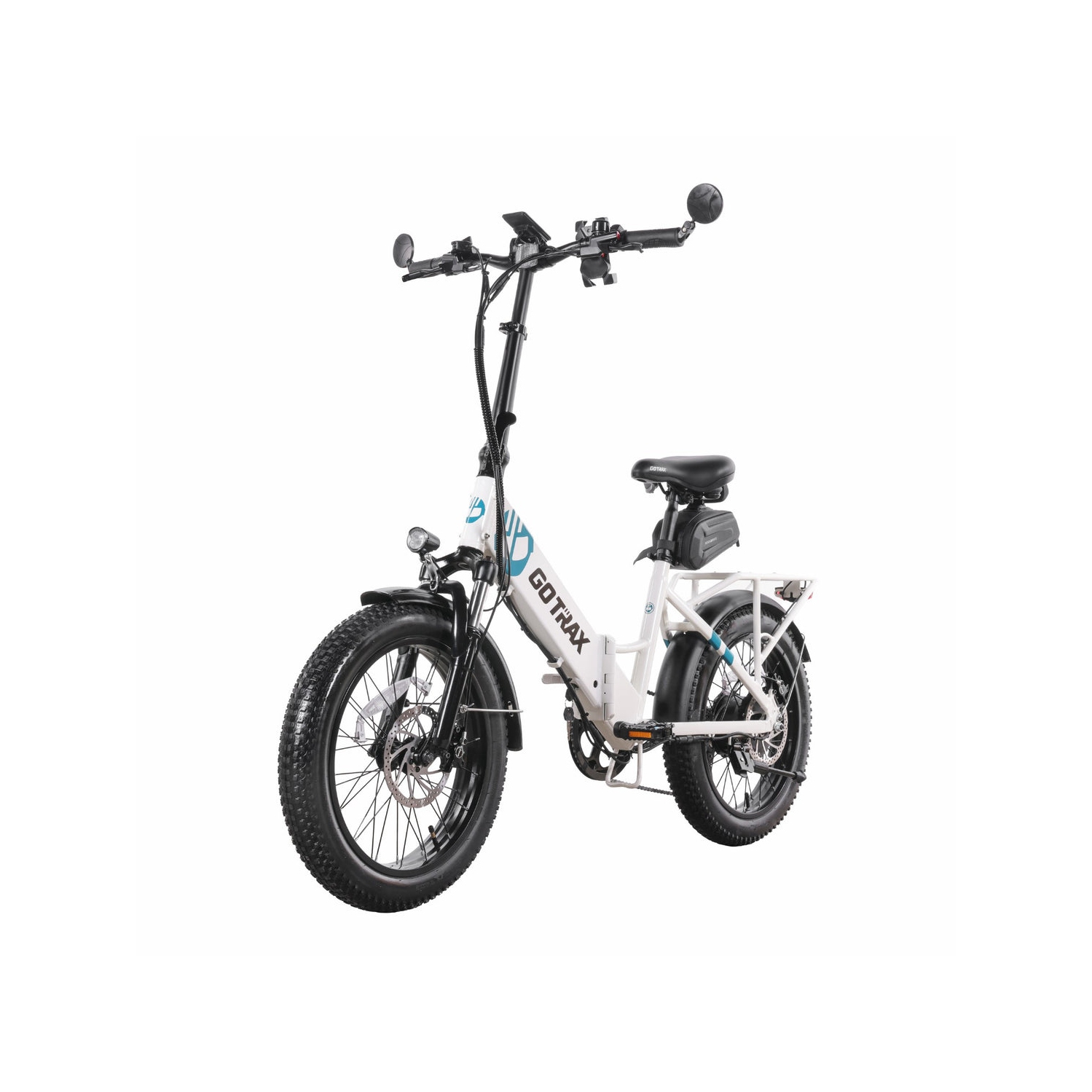 Vélo électrique pliable F2V2 de GOTRAX pour adultes, vélo électrique 500&nbsp;W/48&nbsp;V 10,4&nbsp;Ah/32&nbsp;km/h/64&nbsp;km/vélo à gros pneus de
