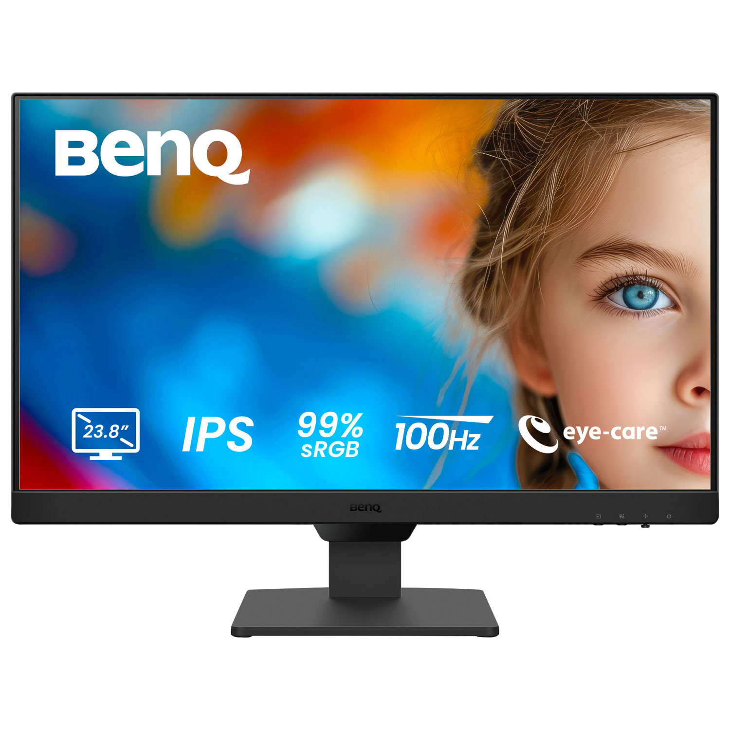 BenQ 23.8" FHD 100Hz 5ms GTG IPS LCD Gaming Monitor (GW2490) - Metallic Grey