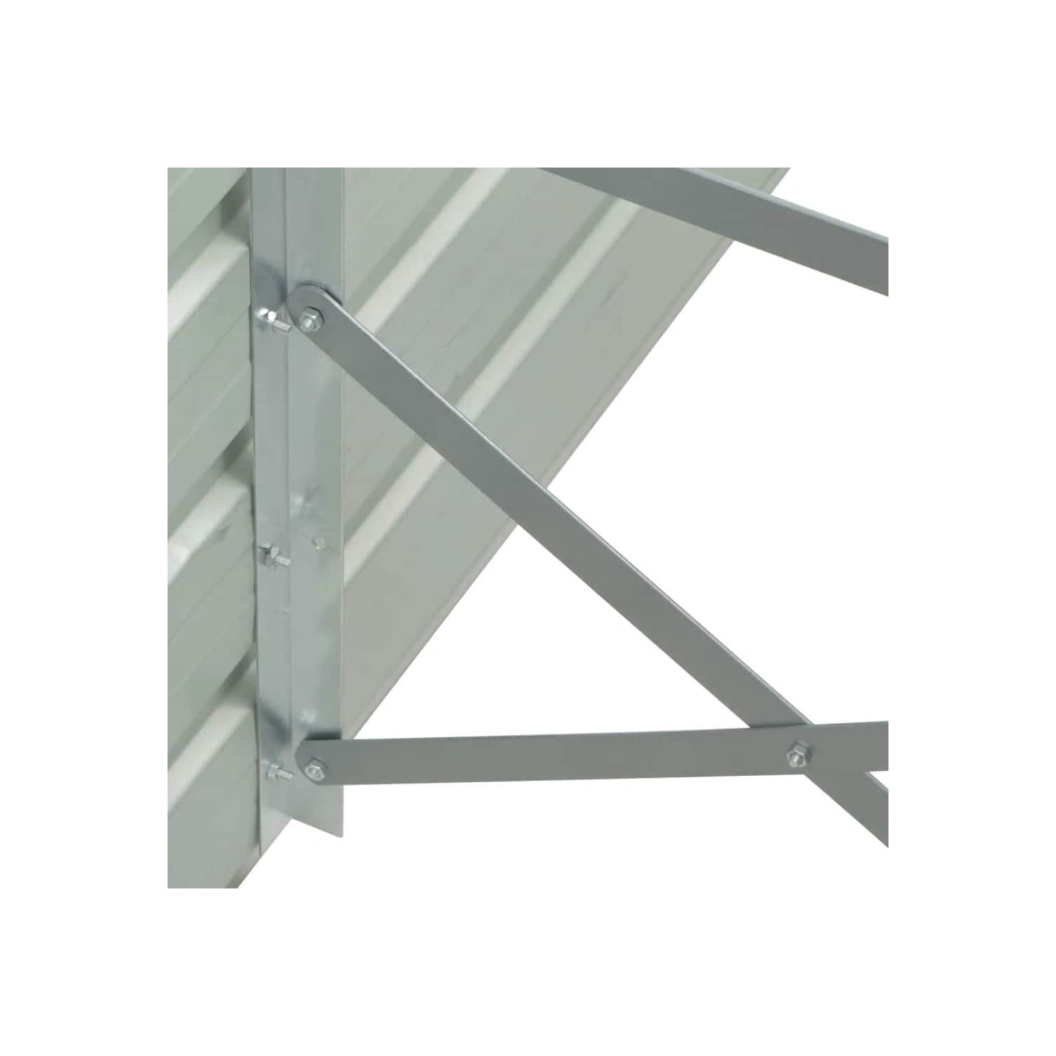 vidaXL Garden Raised Bed Galvanized Steel, Weather-resistant, Anthracite, 157.5"x31.5"x17.7"