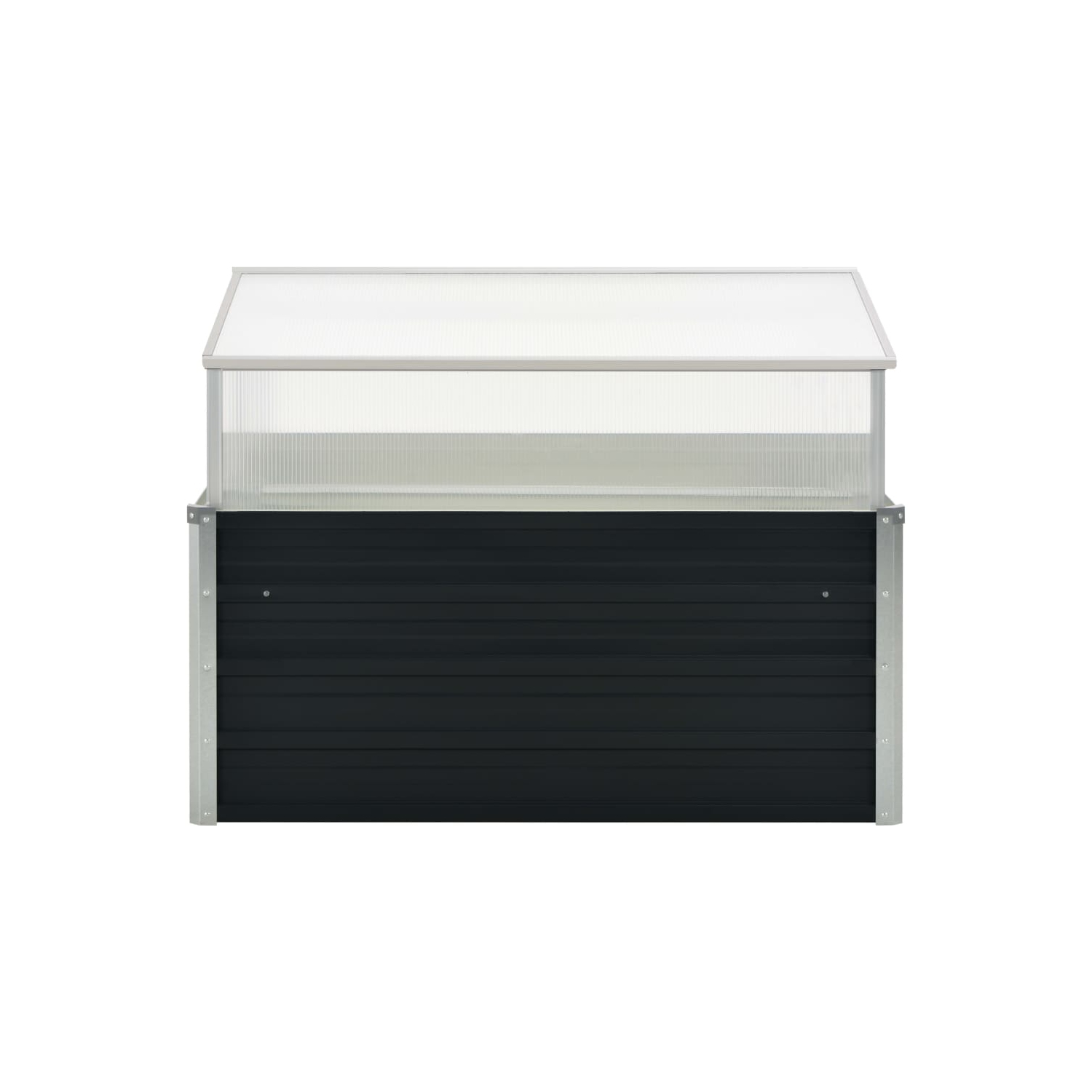 vidaXL Greenhouse Anthracite 100x100x77 cm Galvanised Steel