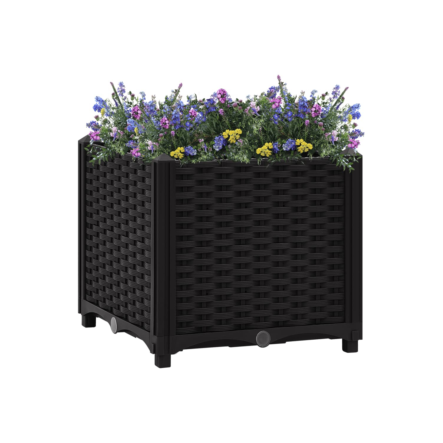 vidaXL Raised Bed 15.7"x15.7"x15" Polypropylene