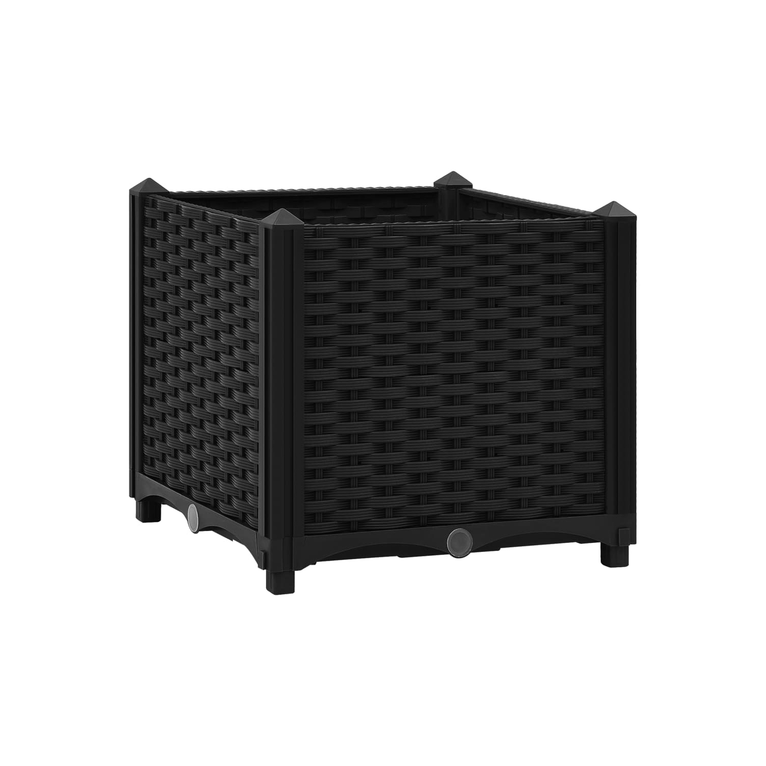 vidaXL Raised Bed 15.7"x15.7"x15" Polypropylene