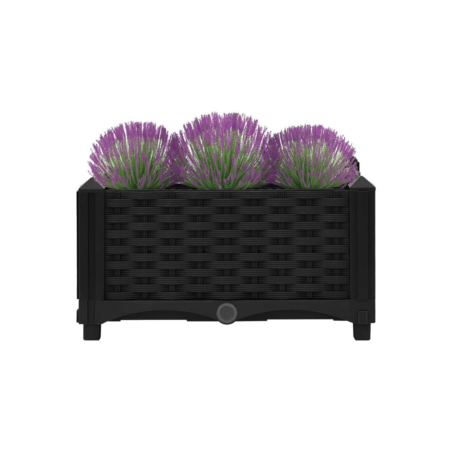 vidaXL Raised Bed 15.7"x15.7"x9.1" Polypropylene