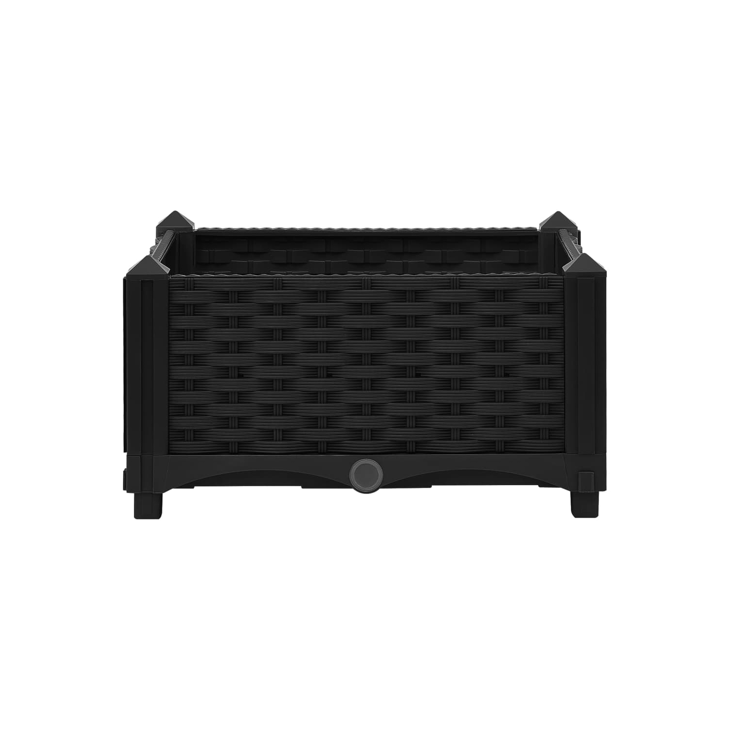 vidaXL Raised Bed 15.7"x15.7"x9.1" Polypropylene