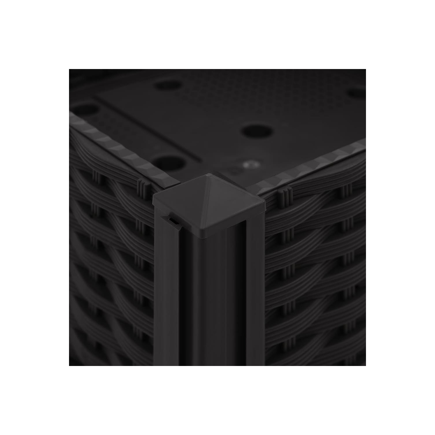 vidaXL Raised Bed 15.7"x15.7"x9.1" Polypropylene