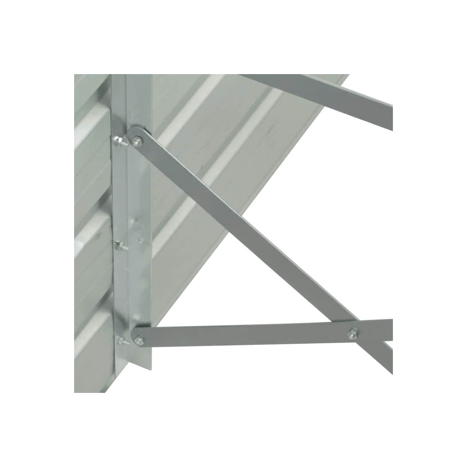 VidaXL – Lit surélevé en acier galvanisé, jardinière, résistant aux intempéries, brun, 126 x 15,7 x 30,3&nbsp;po