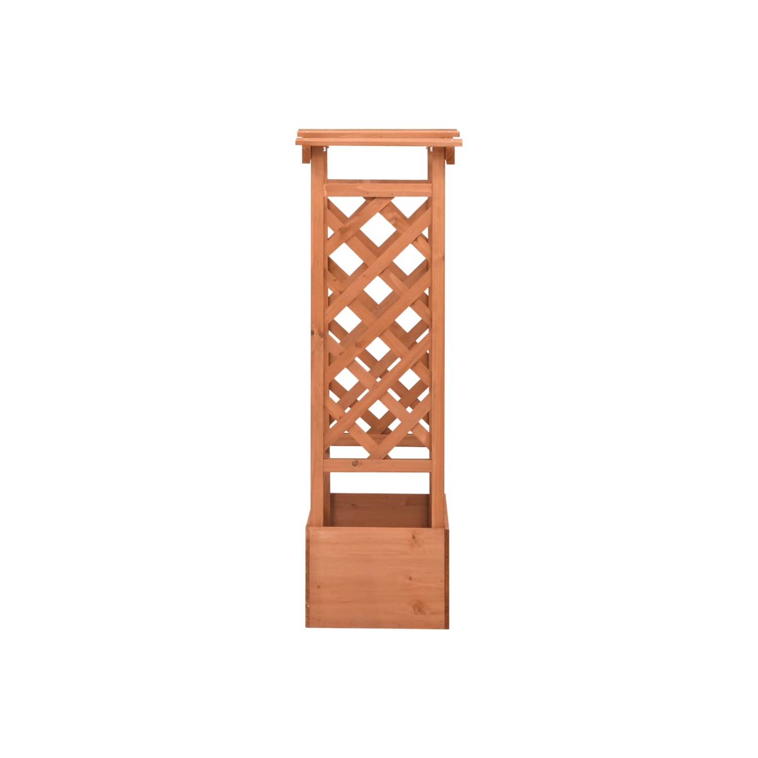 vidaXL Trellis Planter with Arch 49x39x117 cm Firwood