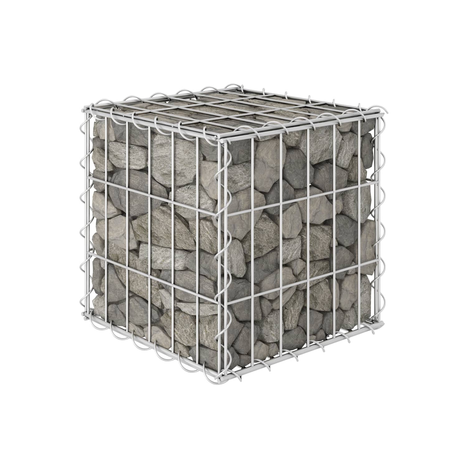 vidaXL Cube Gabion Raised Bed Steel Wire 11.8"x11.8"x11.8"