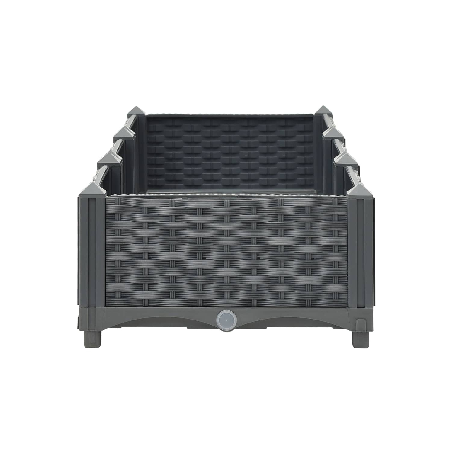 vidaXL Raised Bed 47.2"x15.7"x9.1" Polypropylene