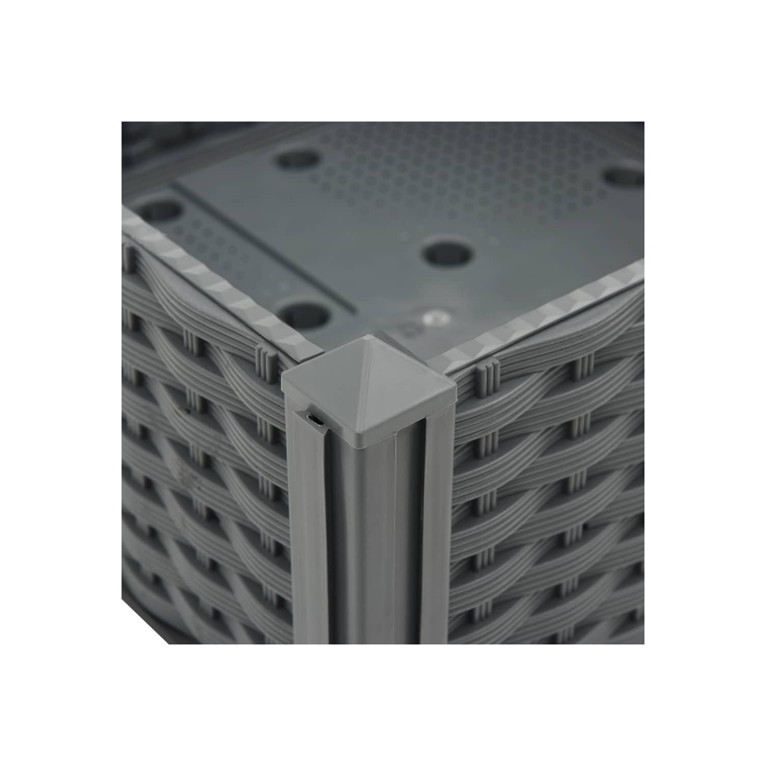 vidaXL Raised Bed 47.2"x15.7"x9.1" Polypropylene