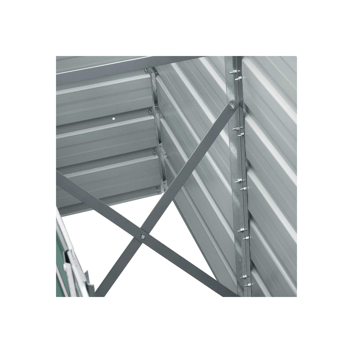 vidaXL Garden Raised Bed Galvanized Steel, Planter, Weather-resistant, Green, 94.5"x15.7"x17.7"