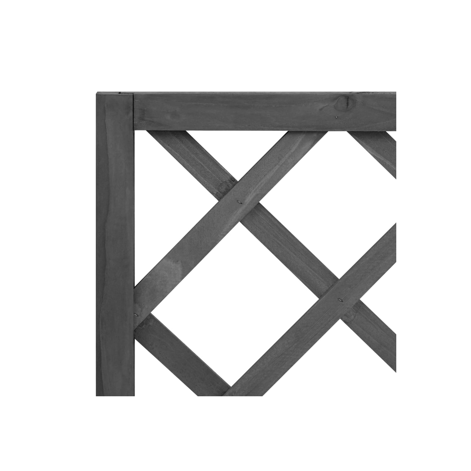 vidaXL Garden Trellis Planter Black 70x30x135 cm Solid Firwood