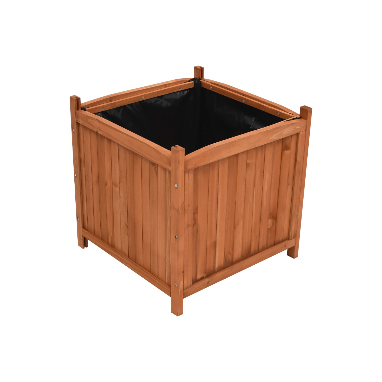 vidaXL Raised Beds 2 pcs 19.7"x19.7"x19.7" Firwood