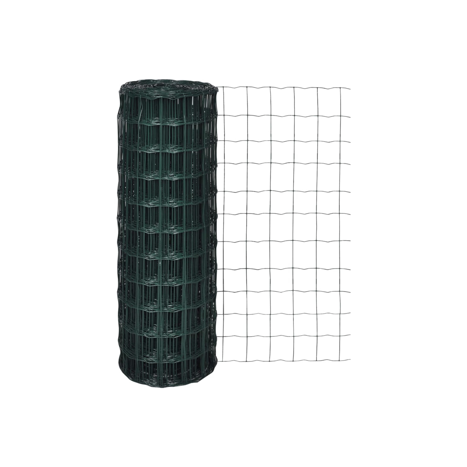 vidaXL Euro Fence Steel 25x1.0 m Green