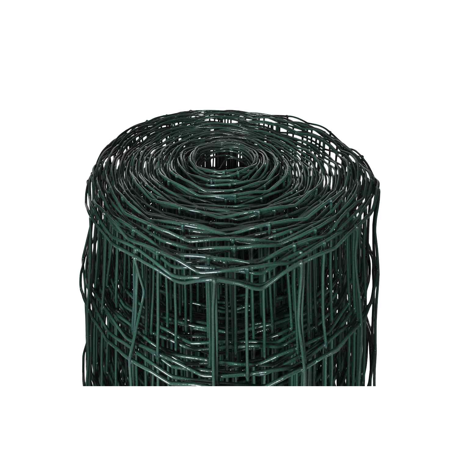 vidaXL Euro Fence Steel 25x1.0 m Green