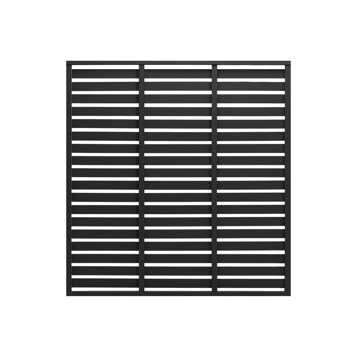 vidaXL Fence Panel WPC 180x180 cm Black