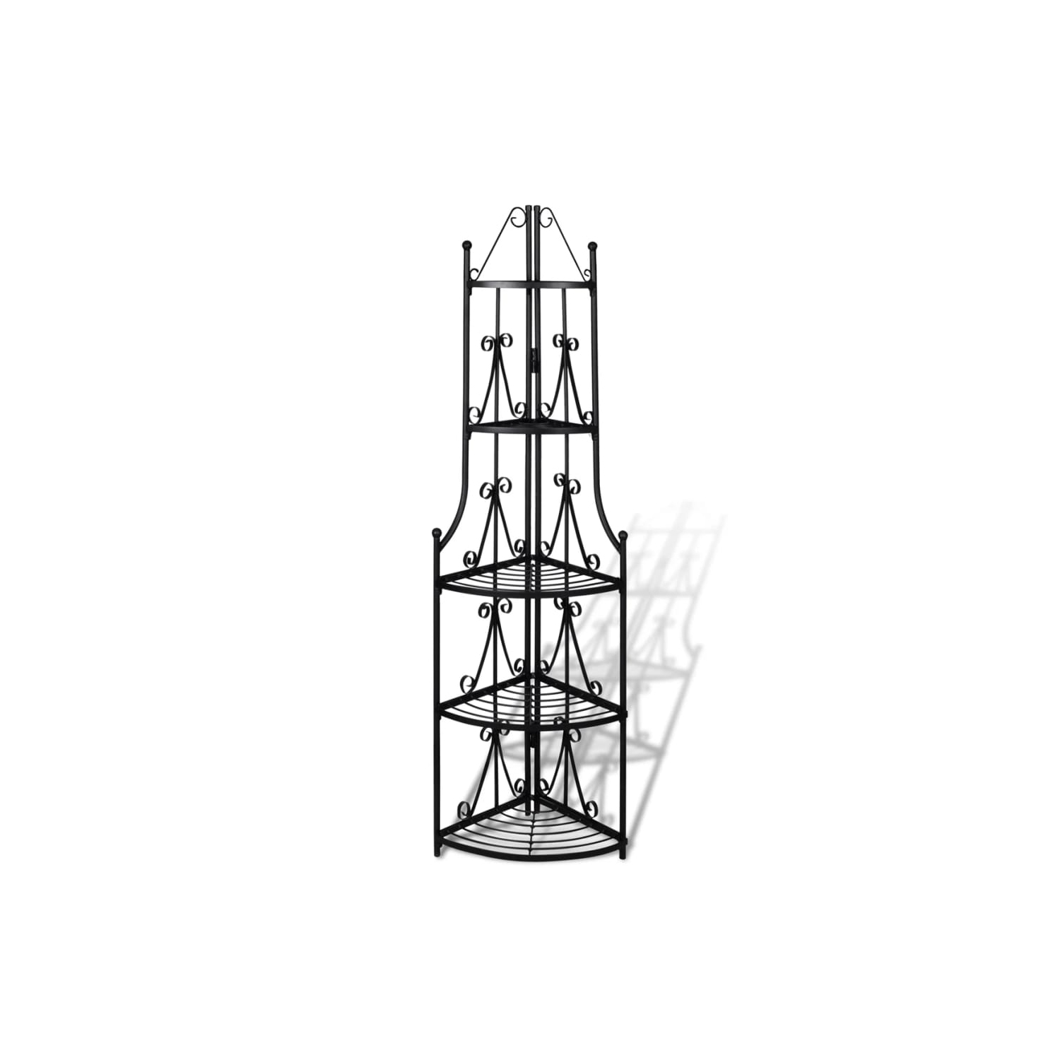 Corner Plant Rack Black