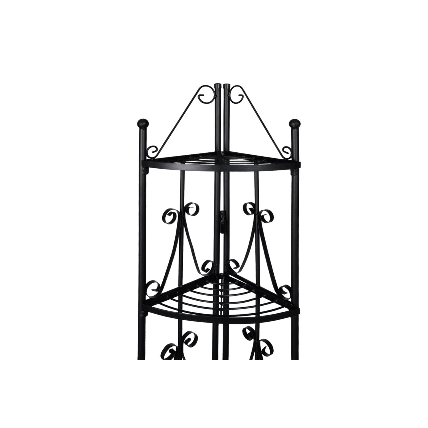 Corner Plant Rack Black