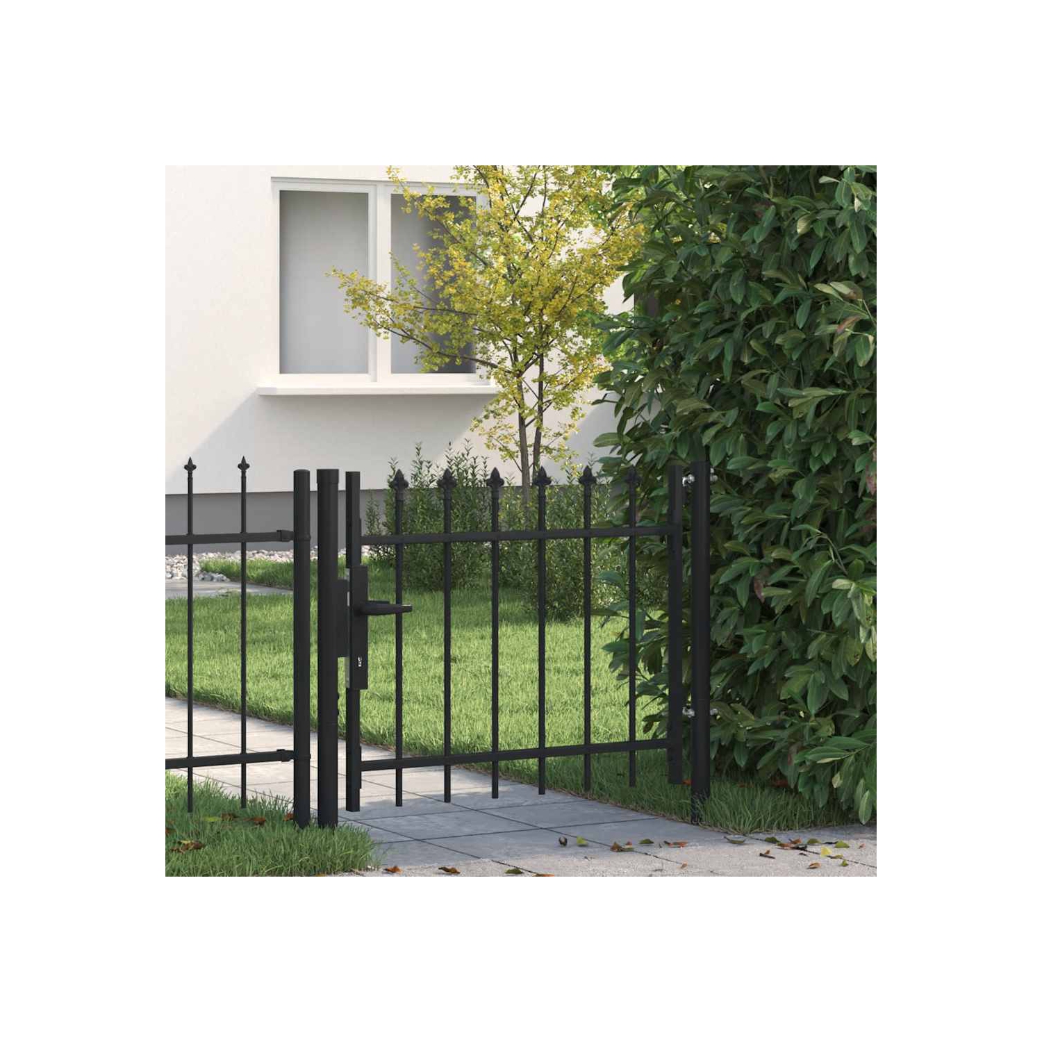vidaXL Door Fence Gate with Spear Top 100x75 cm