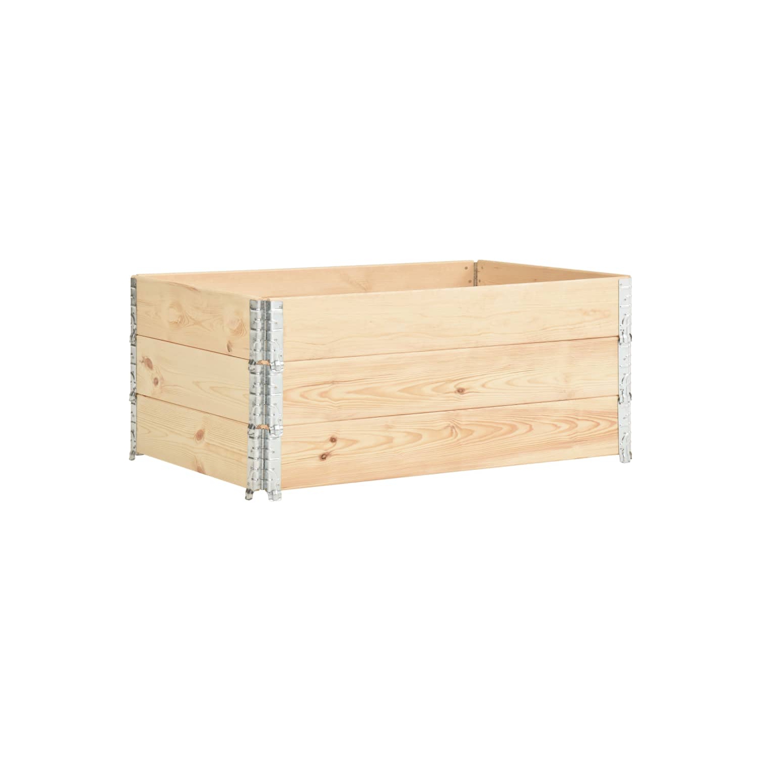 vidaXL Pallet Collars 3 pcs 100x150 cm Solid Pine Wood