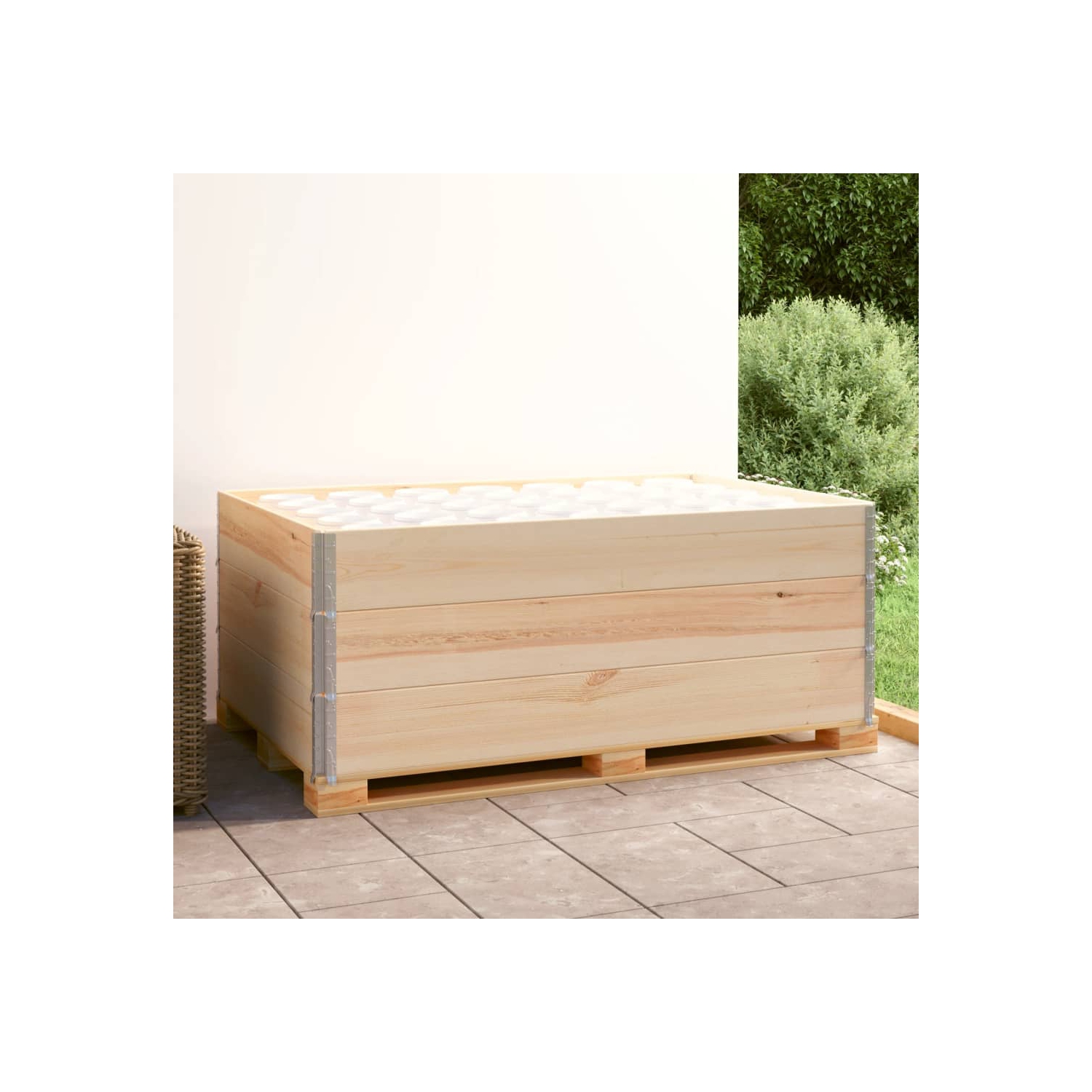 vidaXL Pallet Collars 3 pcs 100x150 cm Solid Pine Wood