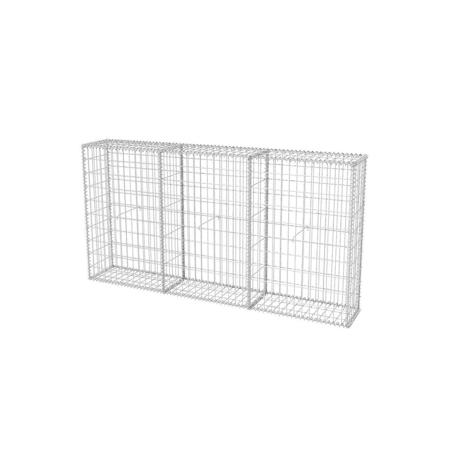 VidaXL – Panier à Gabion, mur/cage en acier galvanisé, capacité de charge élevée, 78 x 7 x 39,4&nbsp;po
