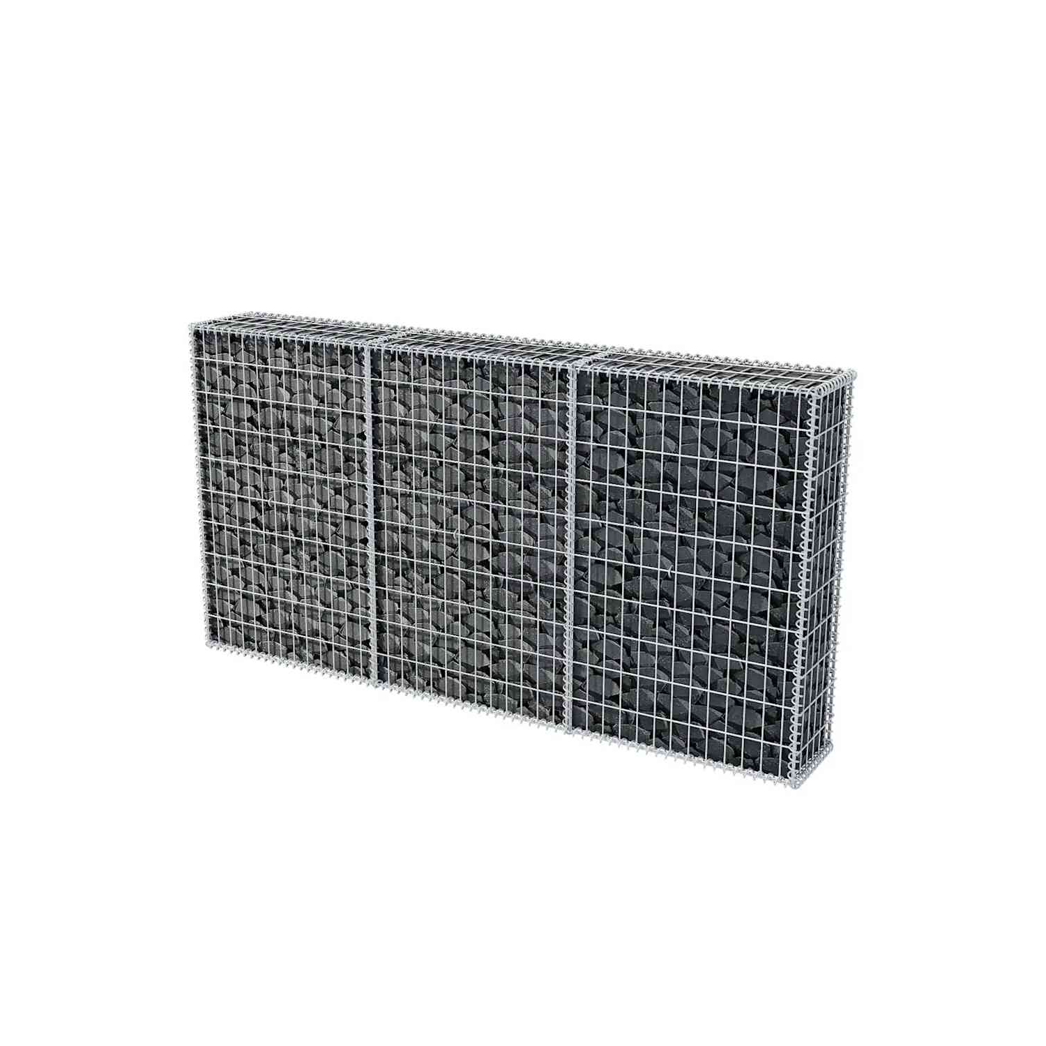 VidaXL – Panier à Gabion, mur/cage en acier galvanisé, capacité de charge élevée, 78 x 7 x 39,4&nbsp;po