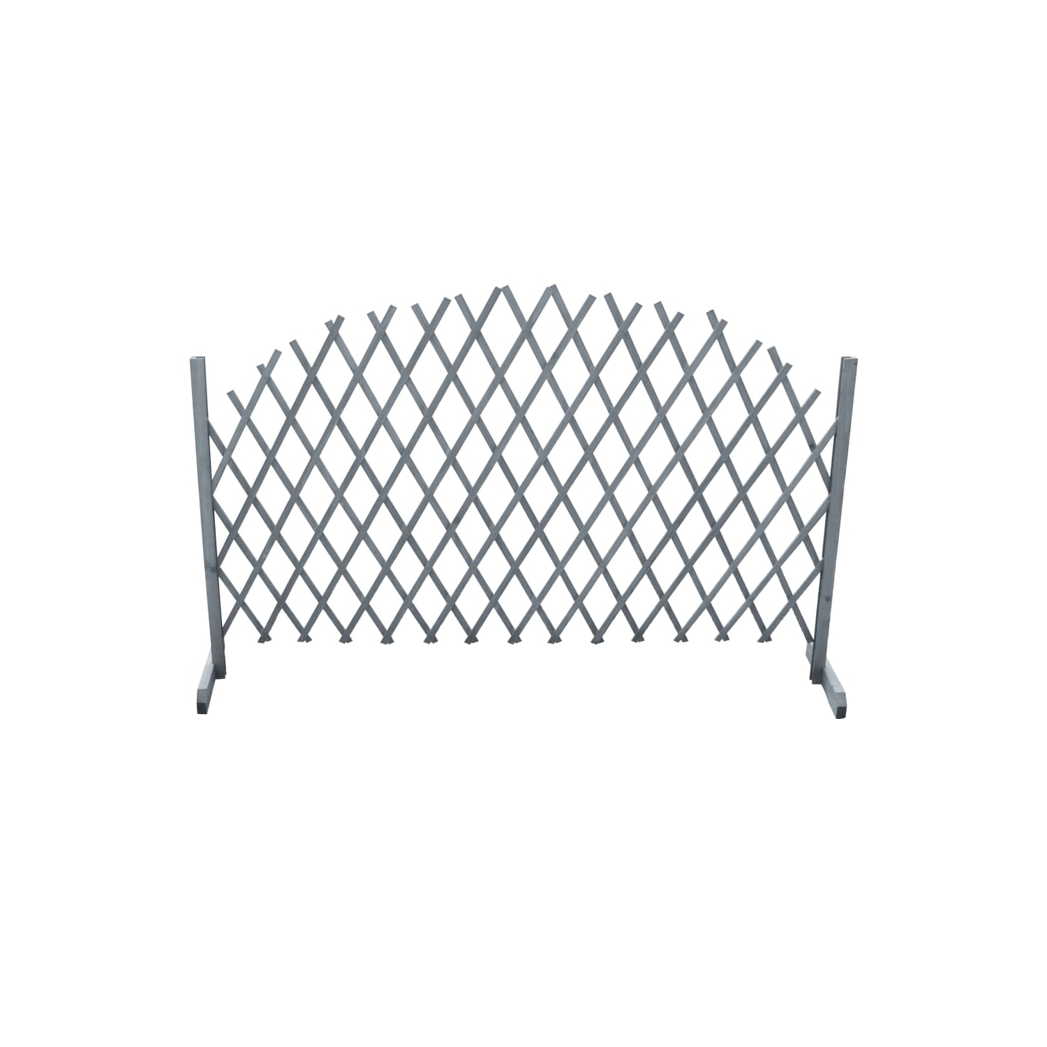 Clôture à treillis VIdaXL bois massif 1,8 x 1 m gris