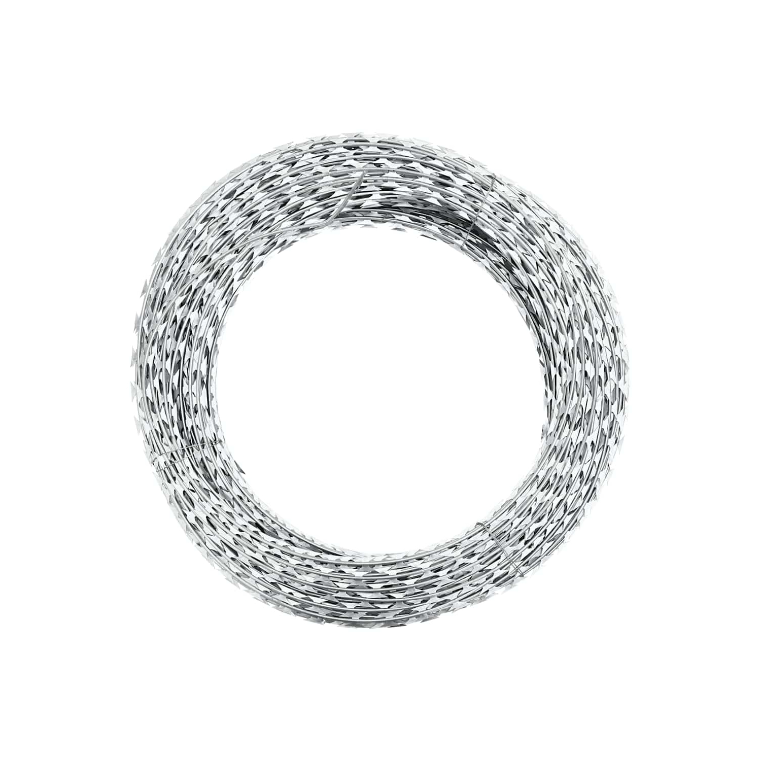 vidaXL NATO Razor Fence, Concertina Wire for Outdoor, Weather-Resistant, Galvanized Steel 197''