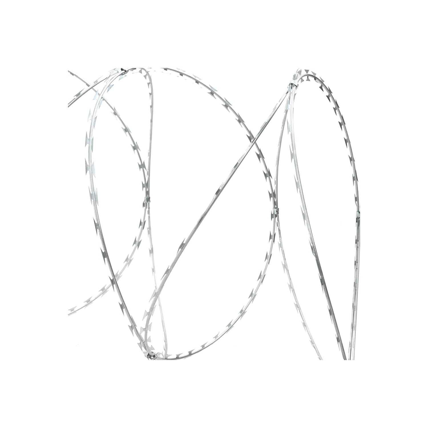 vidaXL NATO Razor Fence, Concertina Wire for Outdoor, Weather-Resistant, Galvanized Steel 197''
