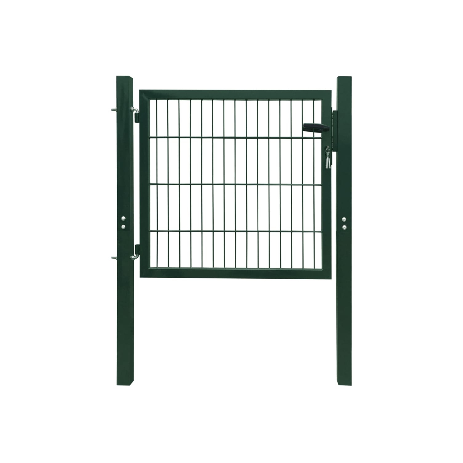 vidaXL Fence Gate Steel Green 41.3"x59.1"