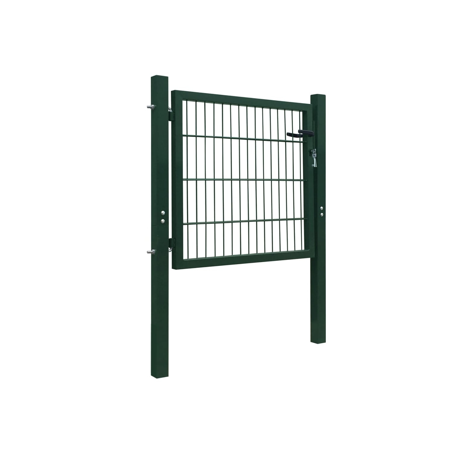 vidaXL Fence Gate Steel Green 41.3"x59.1"