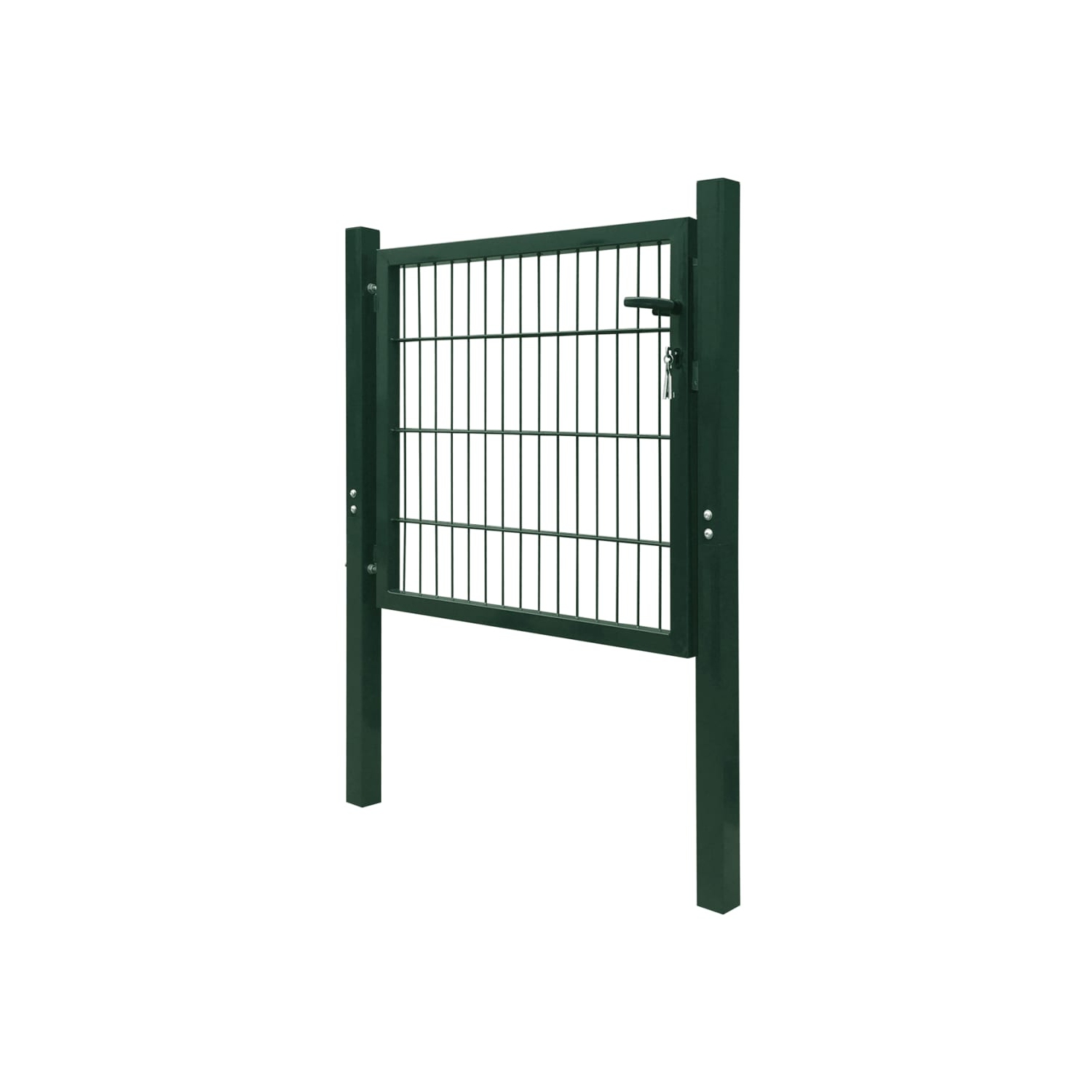 vidaXL Fence Gate Steel Green 41.3"x59.1"