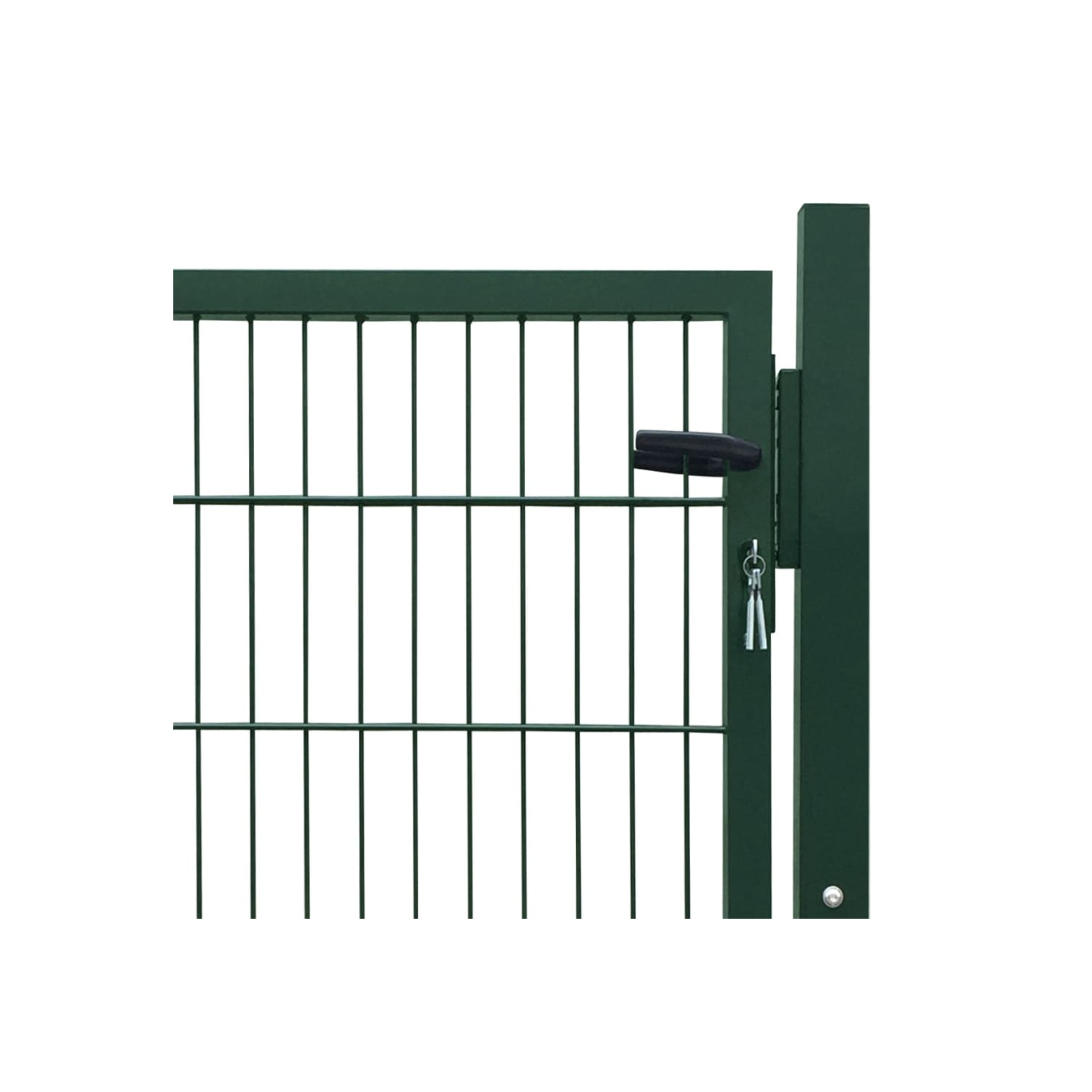 vidaXL Fence Gate Steel Green 41.3"x59.1"