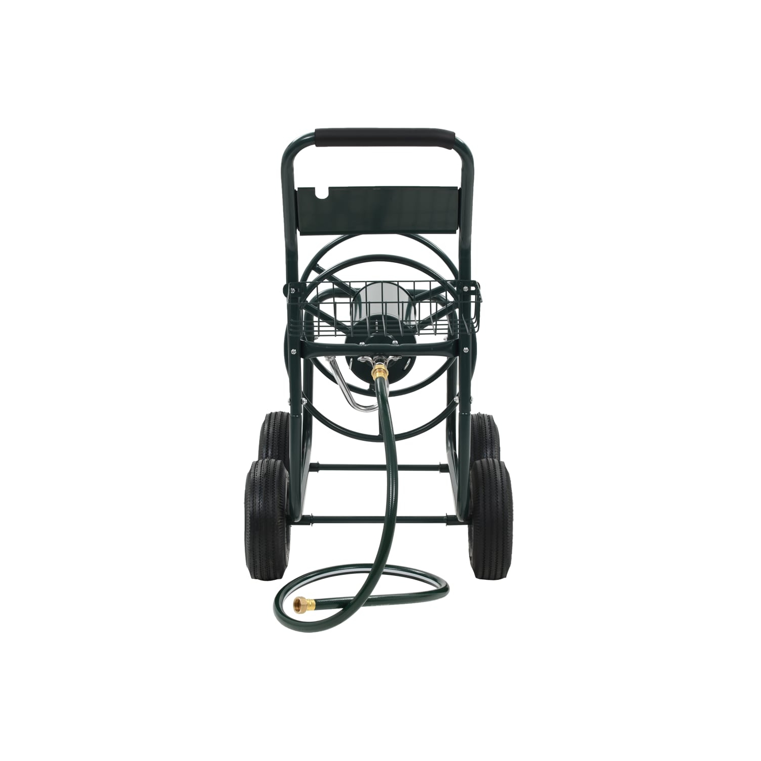 vidaXL Garden Hose Trolley with 1/2" Hose Connector 246ft Steel