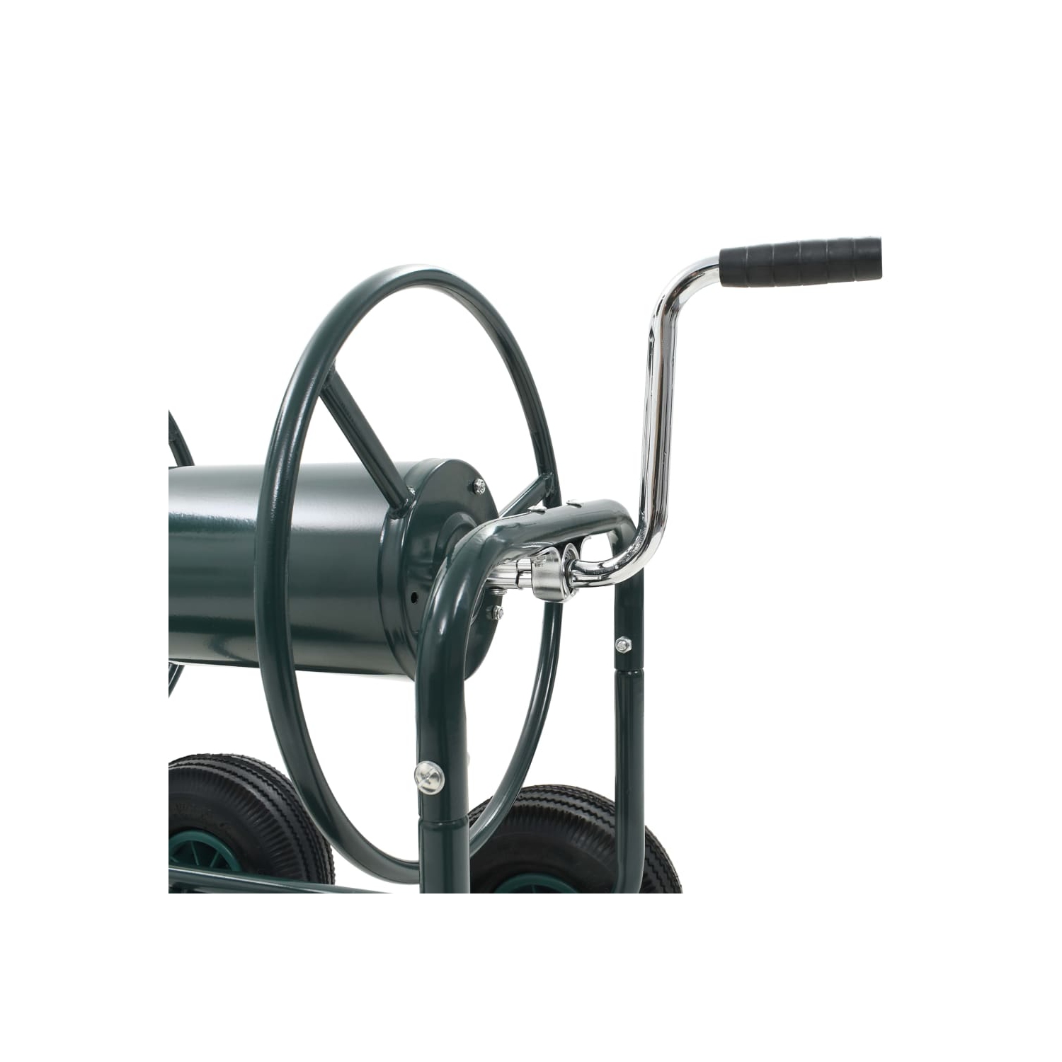 vidaXL Garden Hose Trolley with 1/2" Hose Connector 246ft Steel