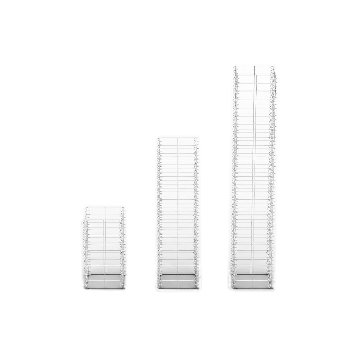 vidaXL 3 Piece Gabion Set Galvanised Wire