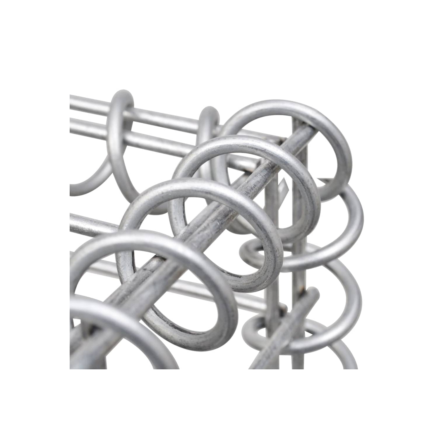 vidaXL Gabion Basket Posts 2 pcs 40x40x100 cm Iron