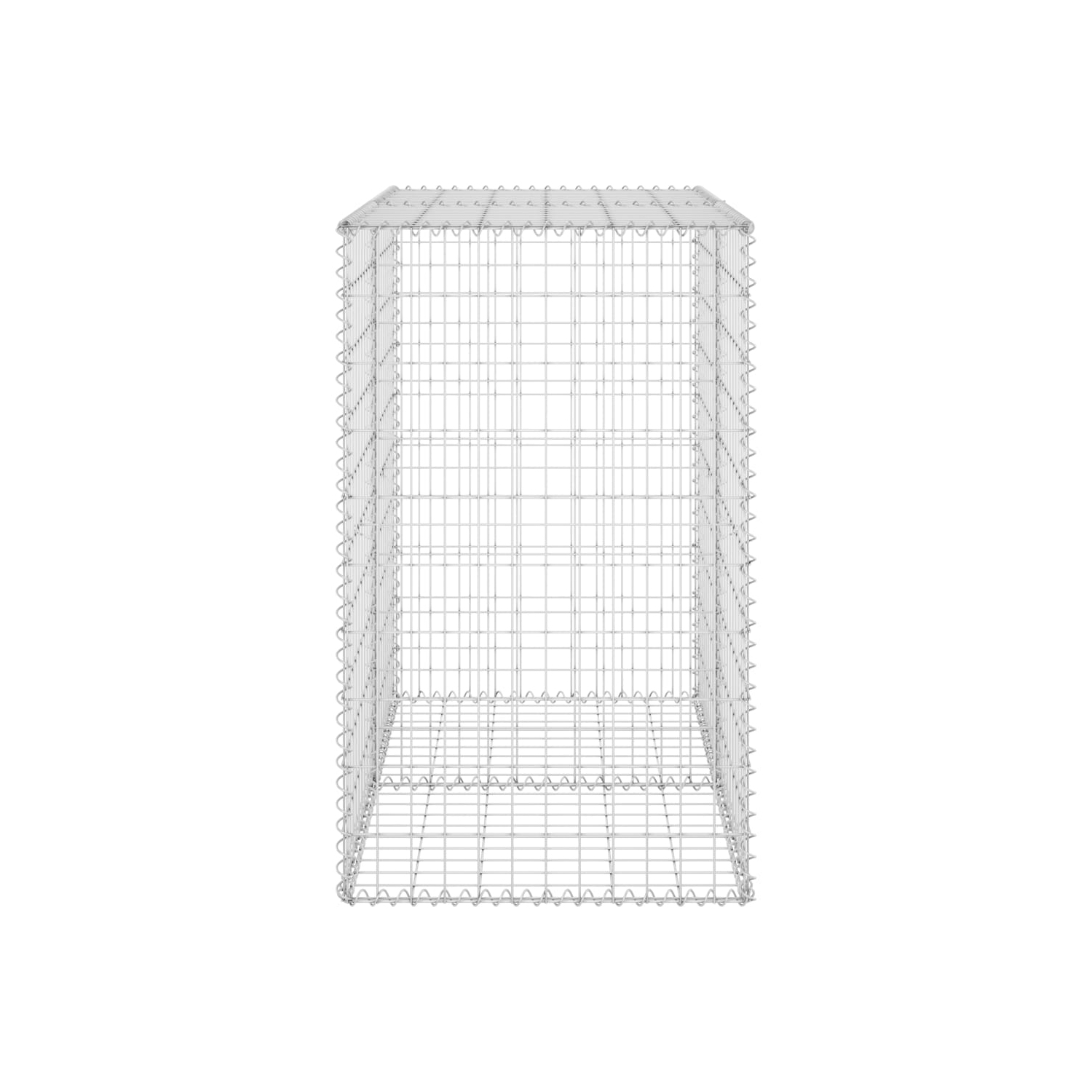 vidaXL Gabion Wall with Covers Galvanized Steel 39.4"x23.6"x39.4"